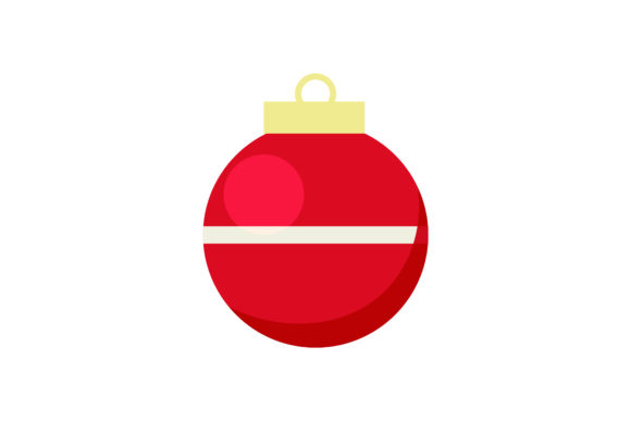A Glowing Red Christmas Light Graphic for Crafters