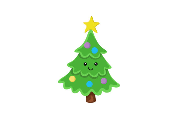 A Kawaii Christmas Tree for Crafters: Graphics and Illustrations
