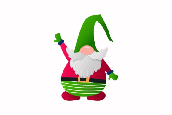 A Seasonal Gnome Vector for Whimsical Graphics