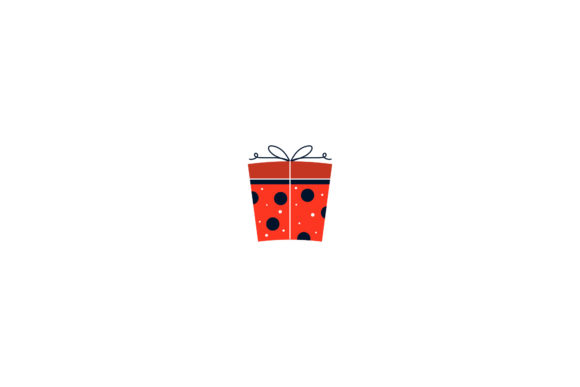 Christmas Gift Box Design Vector: A Festive Embroidery Choice
