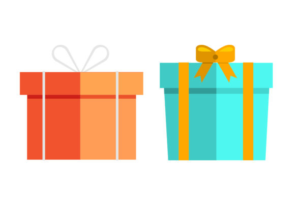 Christmas Gift Box Flat Illustration 12: A Versatile Graphic