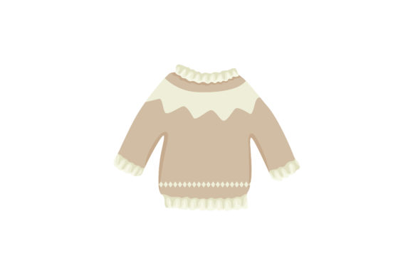 Christmas Grey Sweater Illustration: A Versatile Graphic