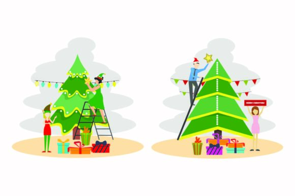 Christmas Party Decoration Vector Set: A Graphics Review