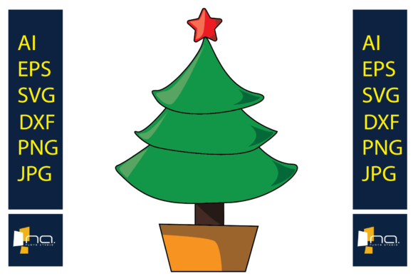 Evaluating a Christmas Tree Flat Graphic for Creative Products