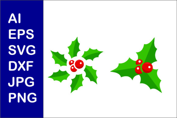 Evaluating Christmas Mistletoe Flat Illustration 007 for Client Graphics