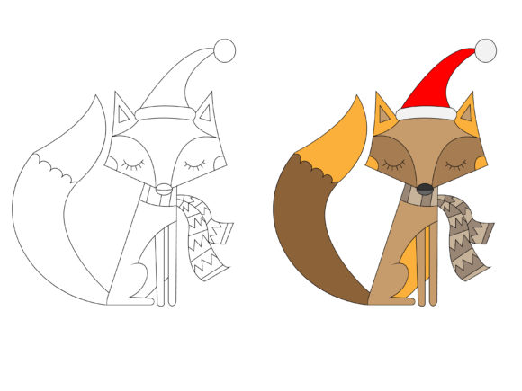 Funny Fox Graphics for Seasonal Content Illustrations