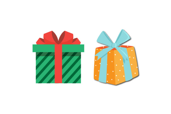 Gift Present Boxes: A Versatile Graphics Set for Christmas