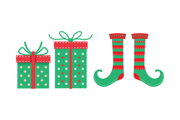 Gift Stocking Vector Christmas Set: A Versatile Graphics Tool