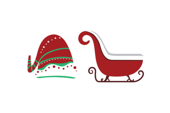 Hat Santa’s Sled Christmas Set: A Versatile Graphics Kit