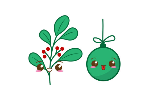 Leaf and Ornament Graphics for Festive Illustrations